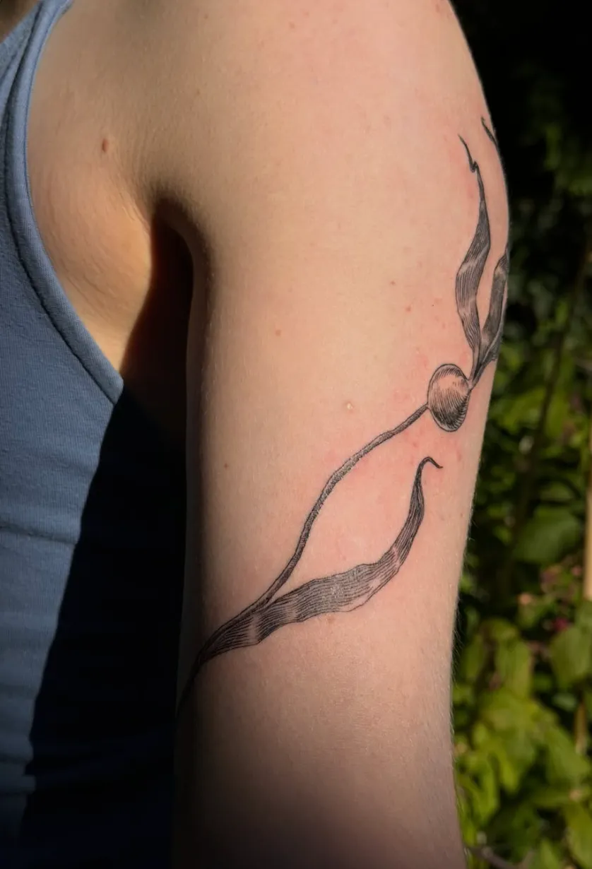 Botanical on upper arm
